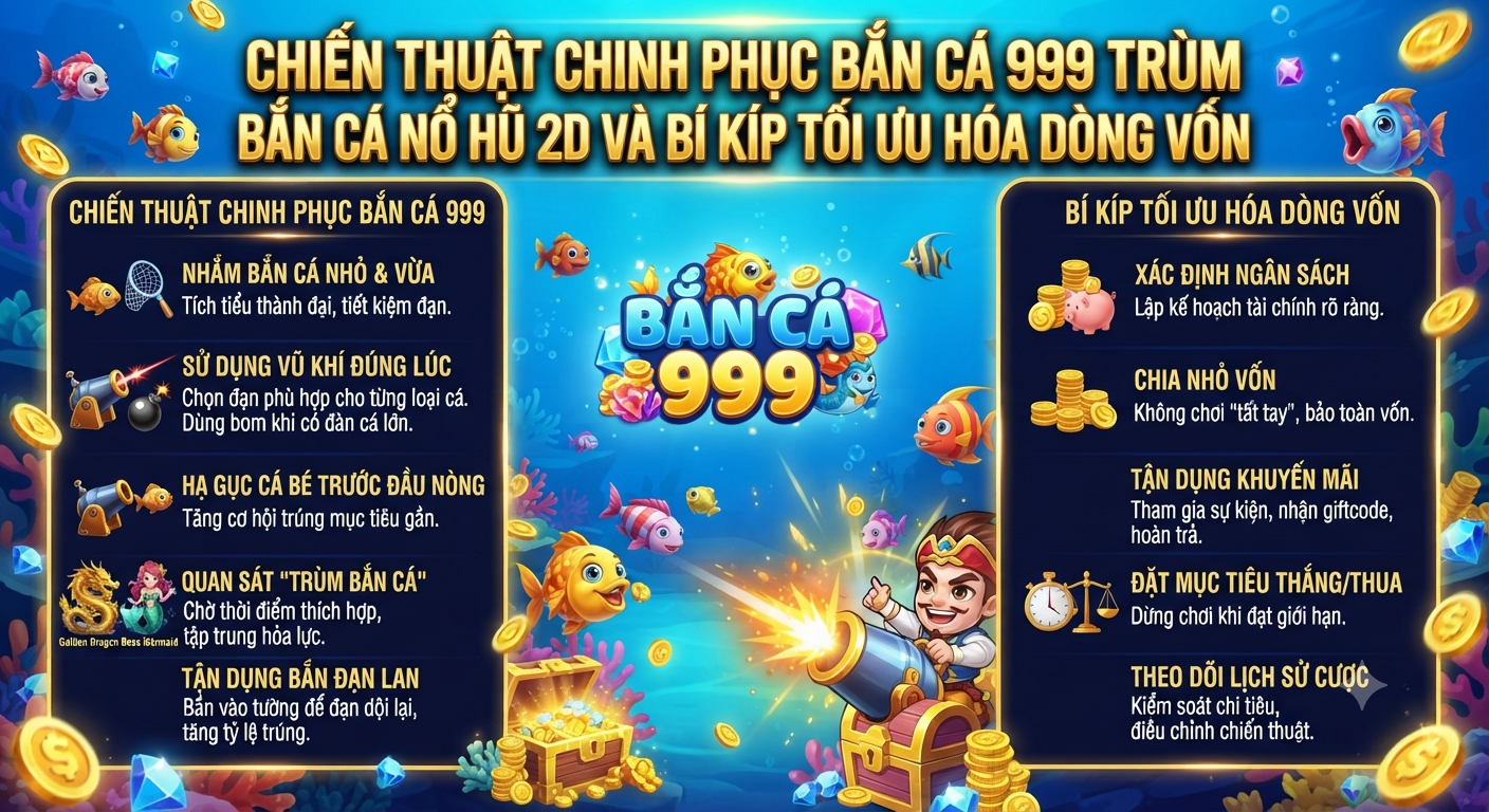 bắn cá 999 trùm bắn cá nổ hũ 2d